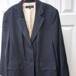 Anne Klein Blue/Gray Suit Jacket 22W